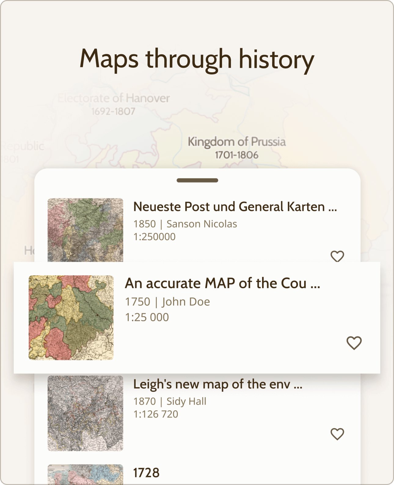 Mapas ao longo da história